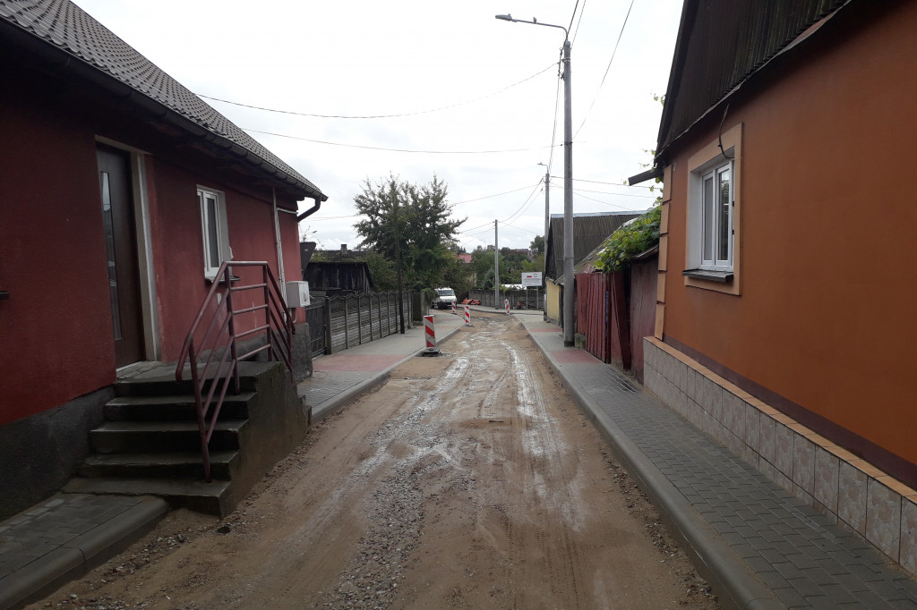 Ulica Ogrodowa w Kolnie