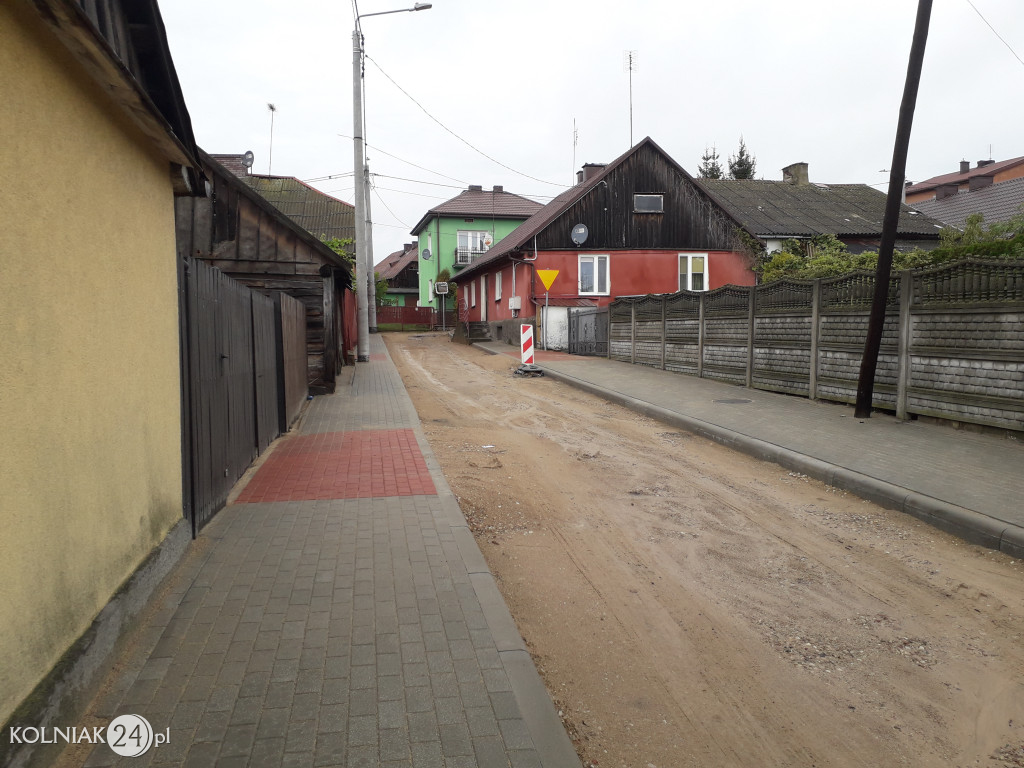 Ulica Ogrodowa w Kolnie