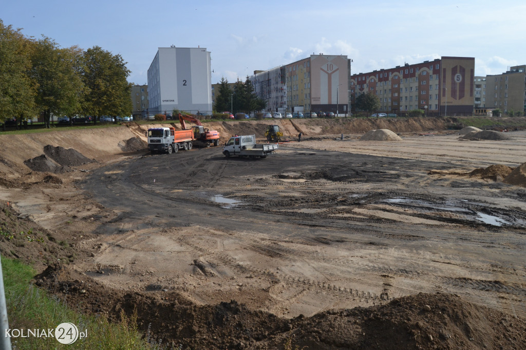 Przebudowa stadionu w Kolnie (foty z października)
