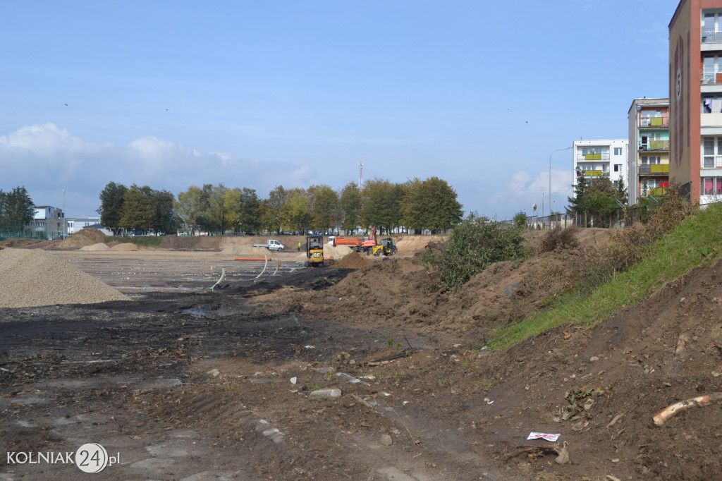Przebudowa stadionu w Kolnie (foty z października)