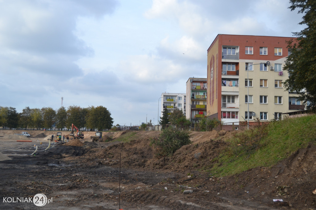 Przebudowa stadionu w Kolnie (foty z października)