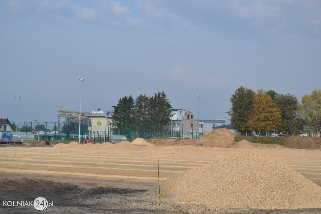 Przebudowa stadionu w Kolnie (foty z października)