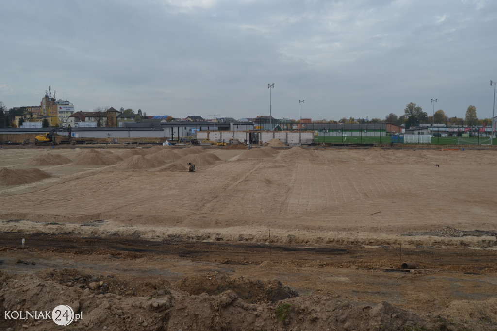 Przebudowa stadionu w Kolnie (foty z października)