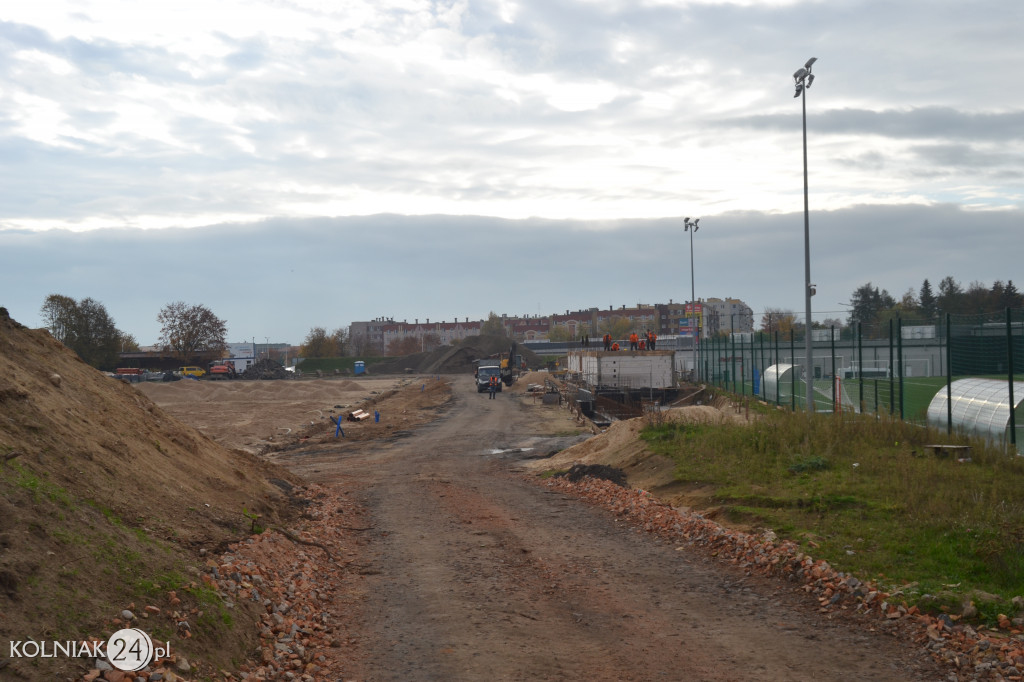 Przebudowa stadionu w Kolnie (foty z października)