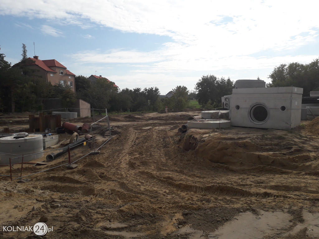 Trwają prace budowlane na nowym rondzie w Kolnie
