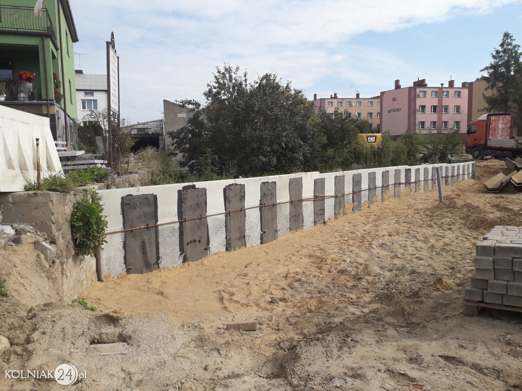 Trwają prace budowlane na nowym rondzie w Kolnie