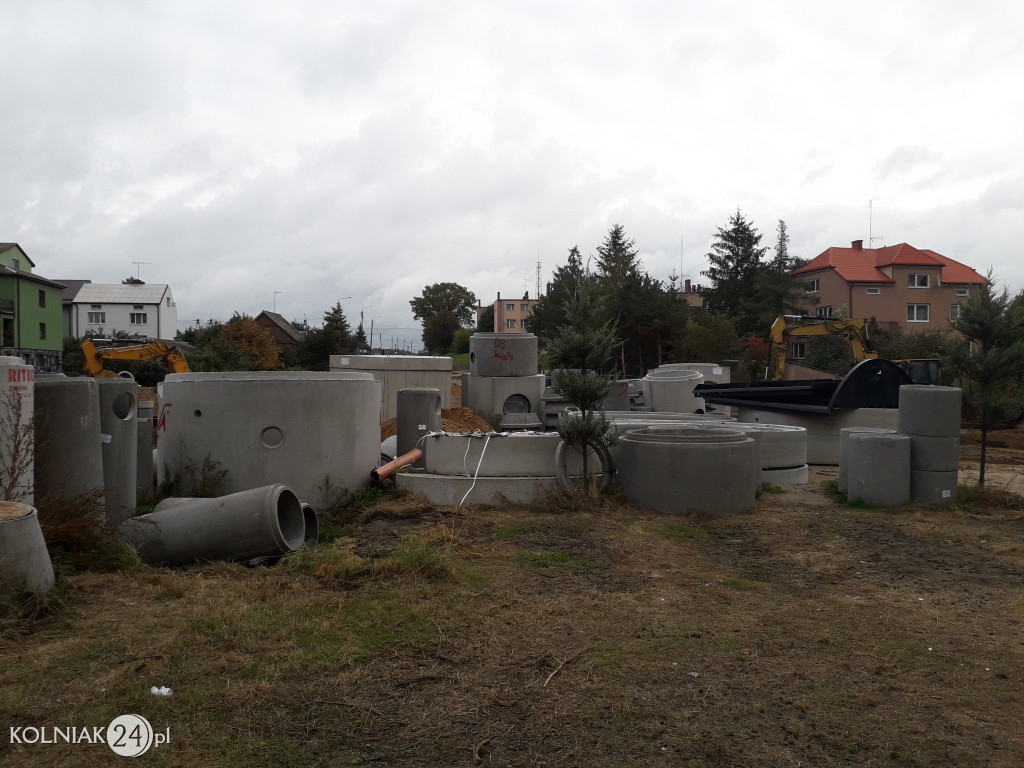 Trwają prace budowlane na nowym rondzie w Kolnie
