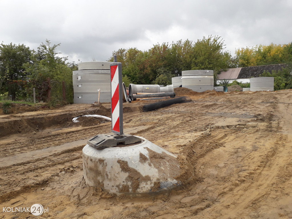 Trwają prace budowlane na nowym rondzie w Kolnie