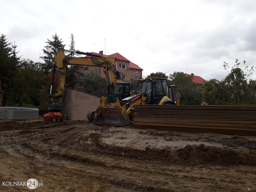 Trwają prace budowlane na nowym rondzie w Kolnie