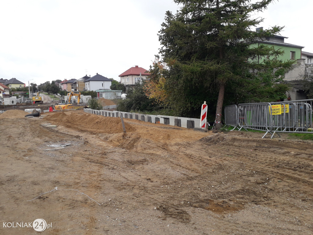 Trwają prace budowlane na nowym rondzie w Kolnie
