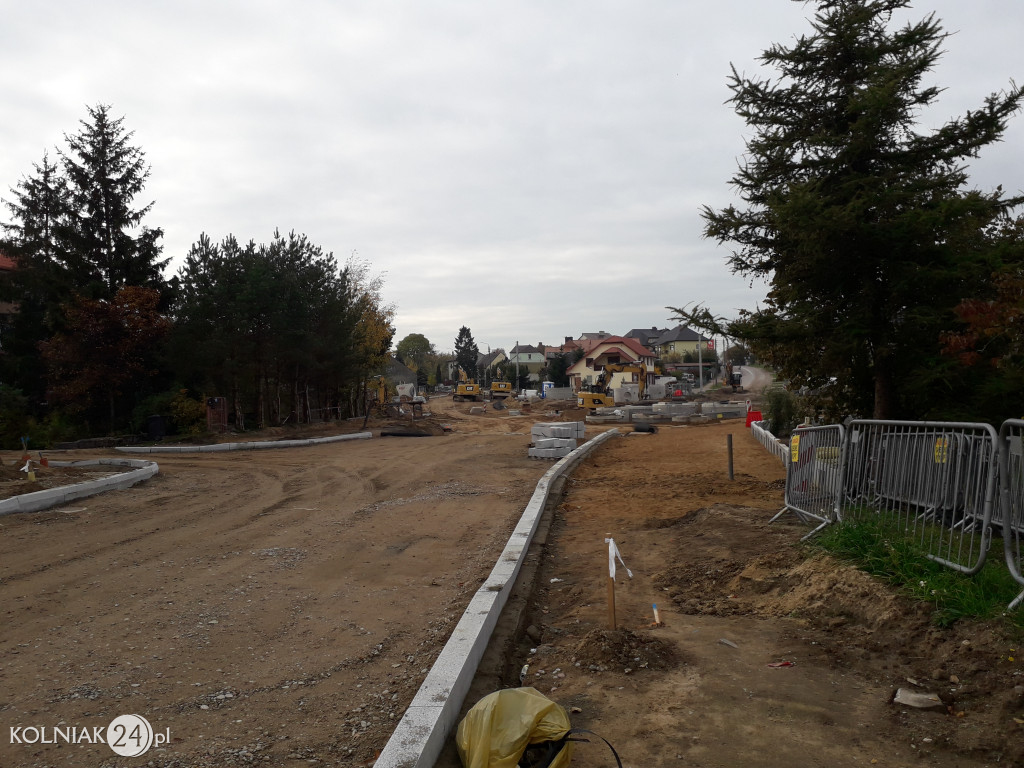 Trwają prace budowlane na nowym rondzie w Kolnie