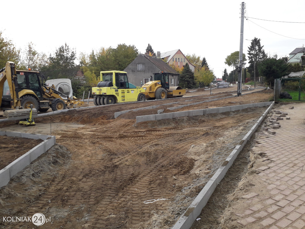 Trwają prace budowlane na nowym rondzie w Kolnie