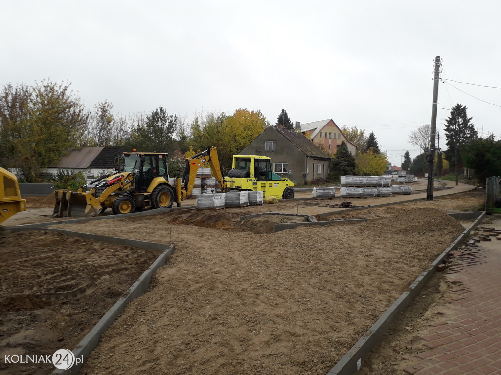 Trwają prace budowlane na nowym rondzie w Kolnie