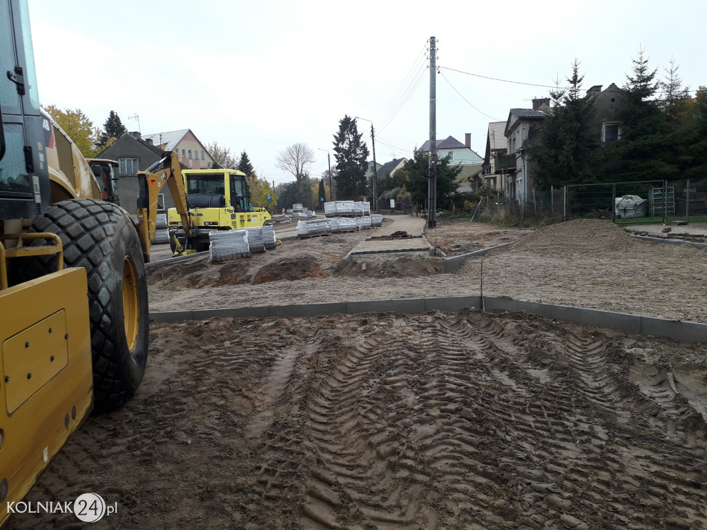 Trwają prace budowlane na nowym rondzie w Kolnie