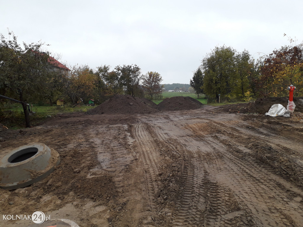 Trwają prace budowlane na nowym rondzie w Kolnie