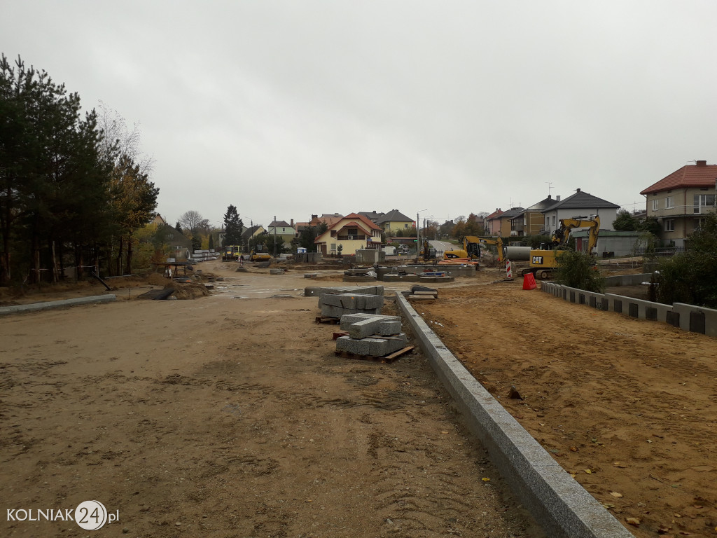 Trwają prace budowlane na nowym rondzie w Kolnie