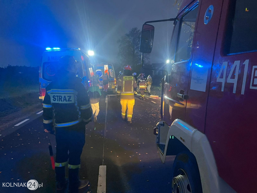 Samochód osobowy uderzył w drzewo