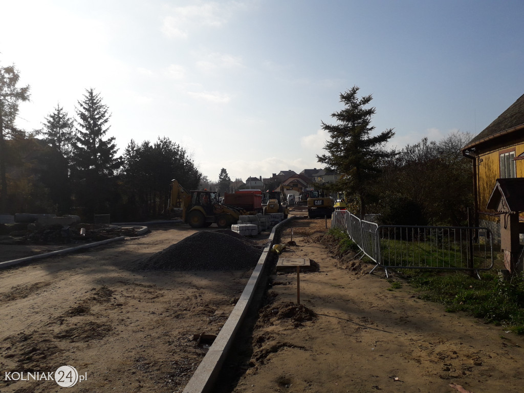 Trwają prace budowlane na nowym rondzie w Kolnie