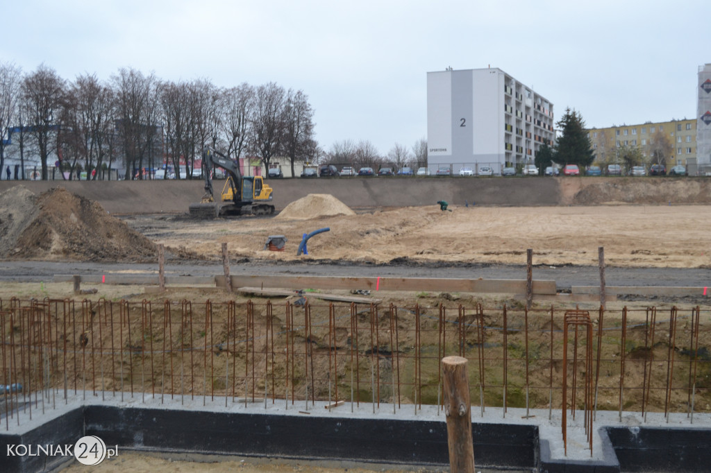 Przebudowa stadionu w Kolnie (foty z października)