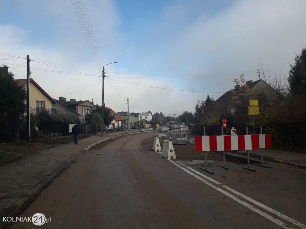 Trwają prace budowlane na nowym rondzie w Kolnie