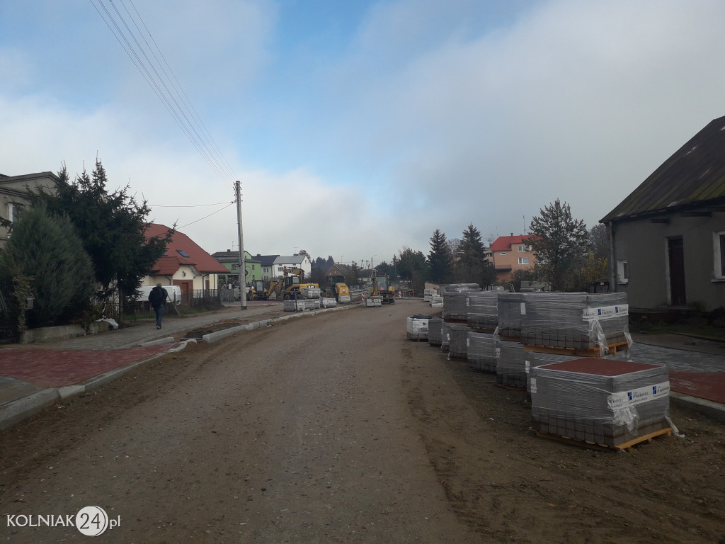 Trwają prace budowlane na nowym rondzie w Kolnie