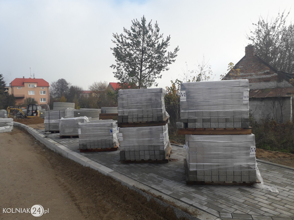 Trwają prace budowlane na nowym rondzie w Kolnie