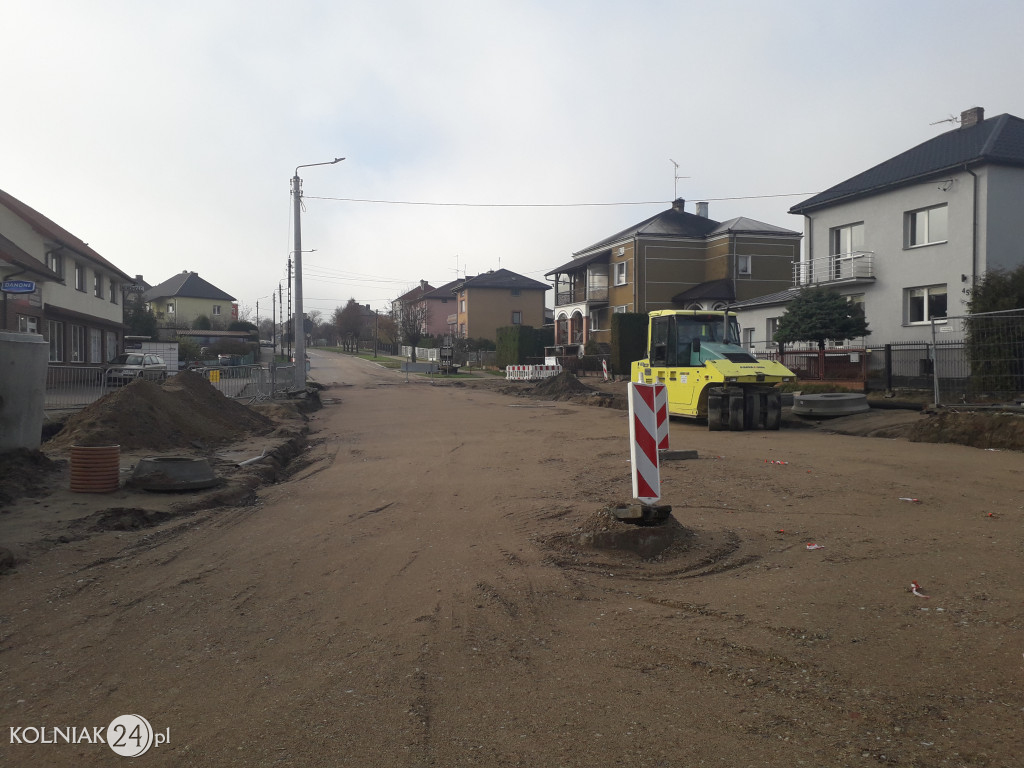 Trwają prace budowlane na nowym rondzie w Kolnie