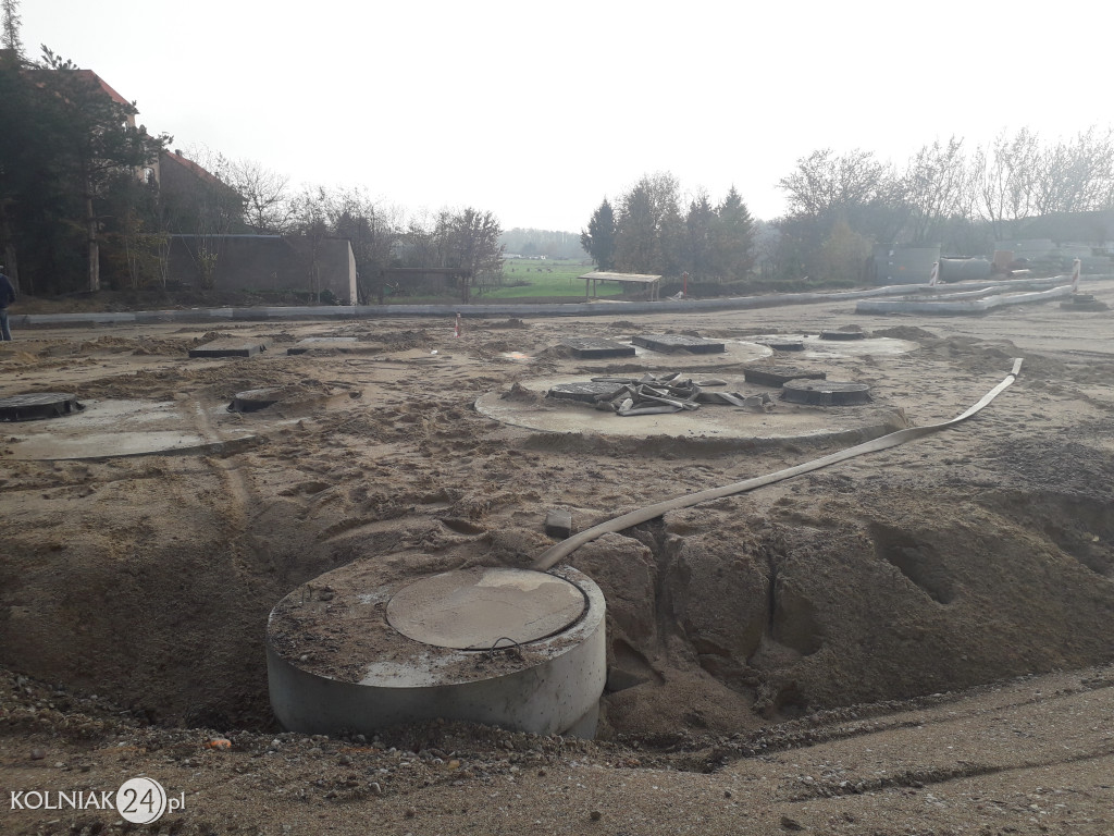 Trwają prace budowlane na nowym rondzie w Kolnie