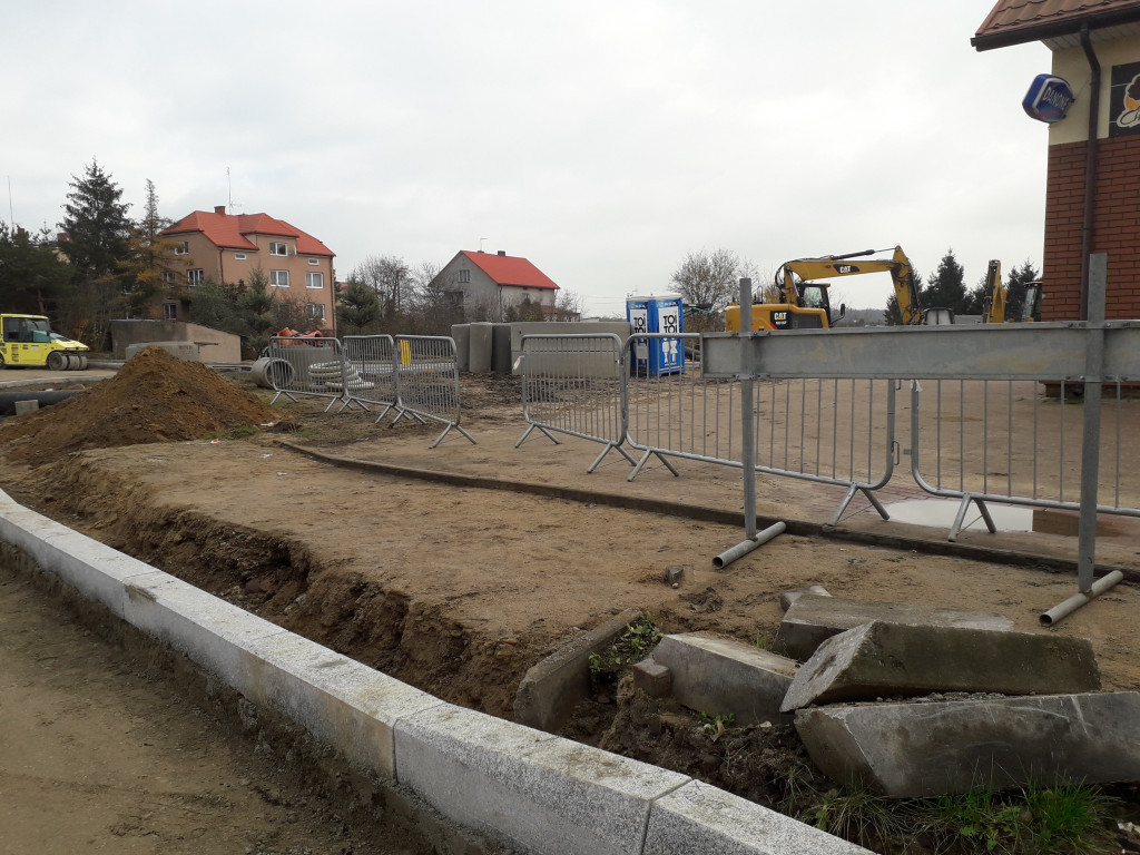 Trwają prace budowlane na nowym rondzie w Kolnie