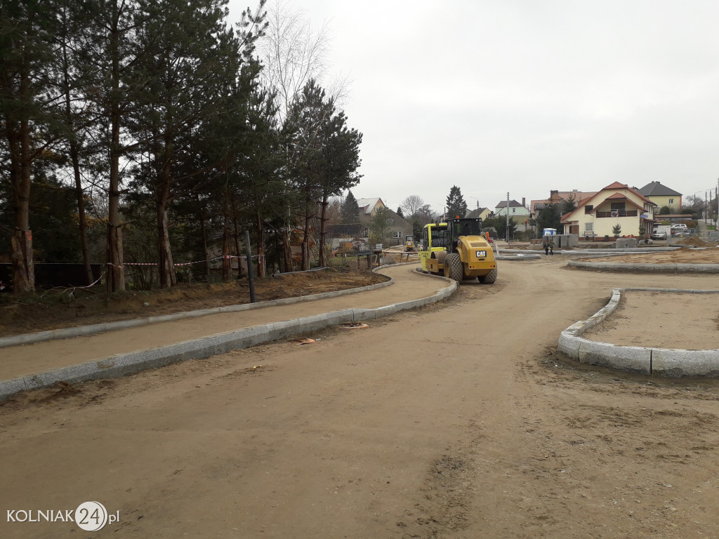 Trwają prace budowlane na nowym rondzie w Kolnie