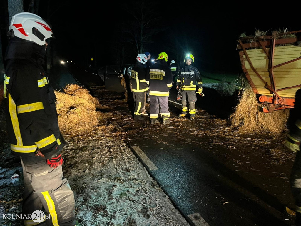 Wypadek na drodze wojewódzkiej