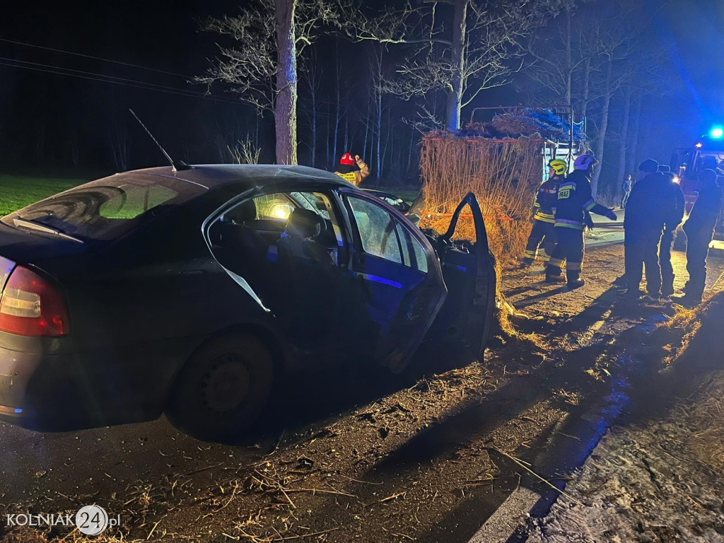 Wypadek na drodze wojewódzkiej