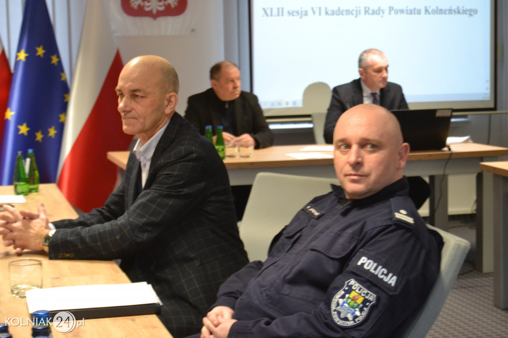 XLII Sesja Rady Powiatu Kolneńskiego (VI kadencji)
