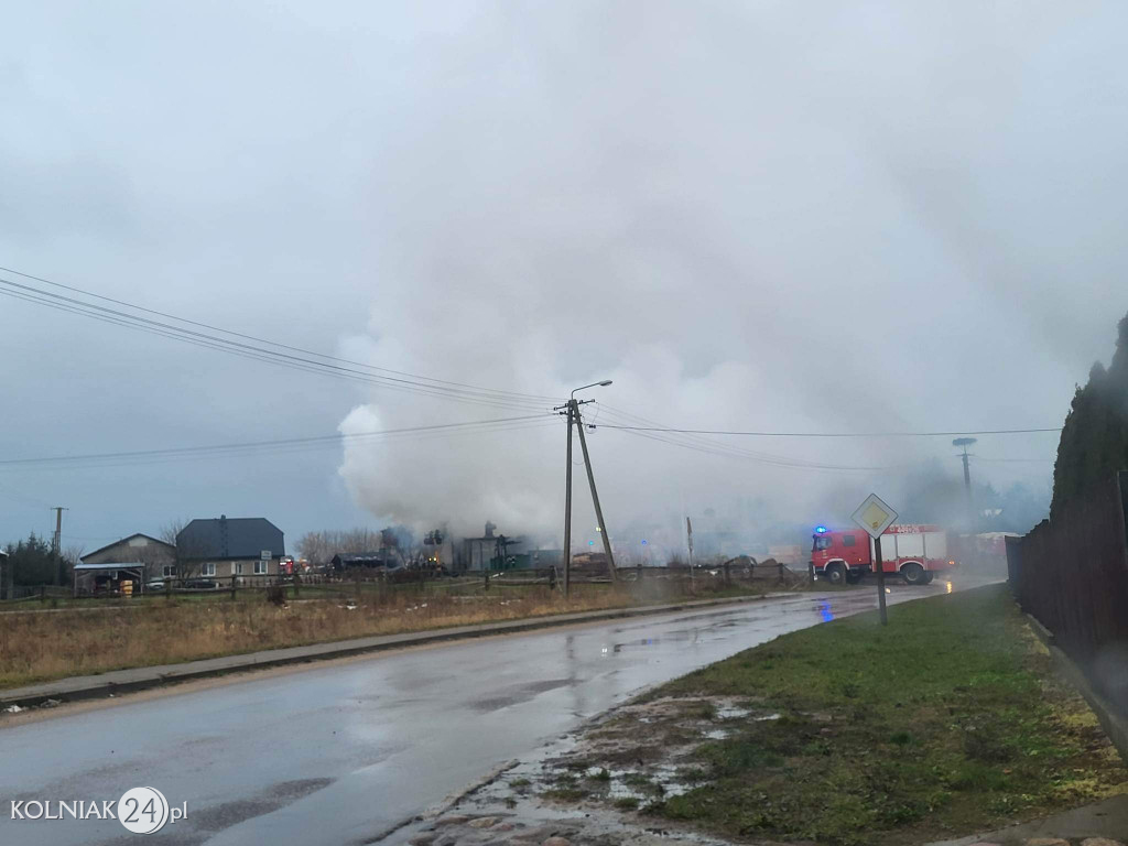 Pożar tartaku w Czerwonem