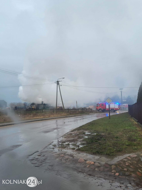 Pożar tartaku w Czerwonem