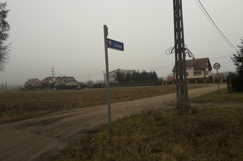 Ulica Żurawia w Kolnie