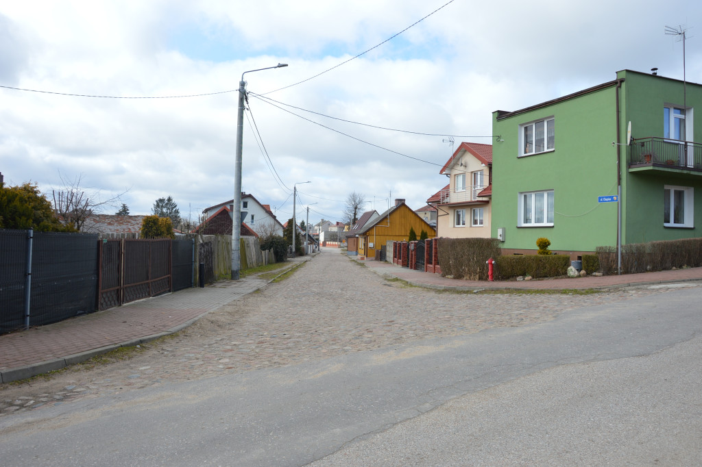 Ulica Chopina do przebudowy