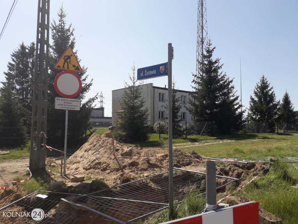 Ulica Żurawia w Kolnie