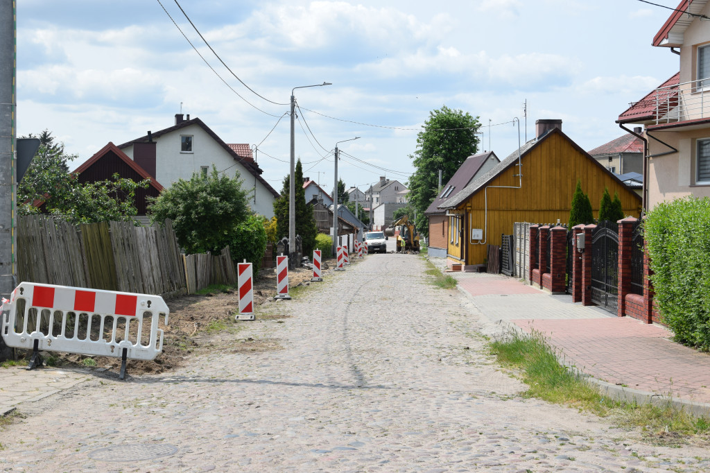 Trwają prace na ulicy Chopina