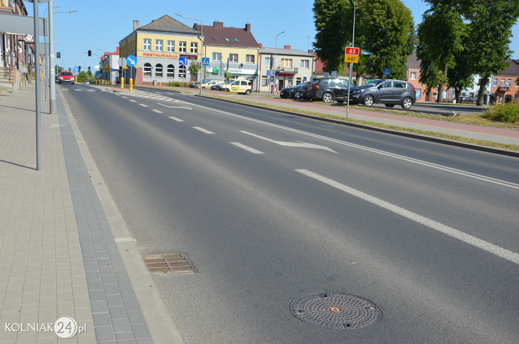 Studzienki na głównej ulicy w Kolnie