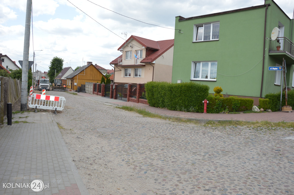 Trwają prace na ulicy Chopina