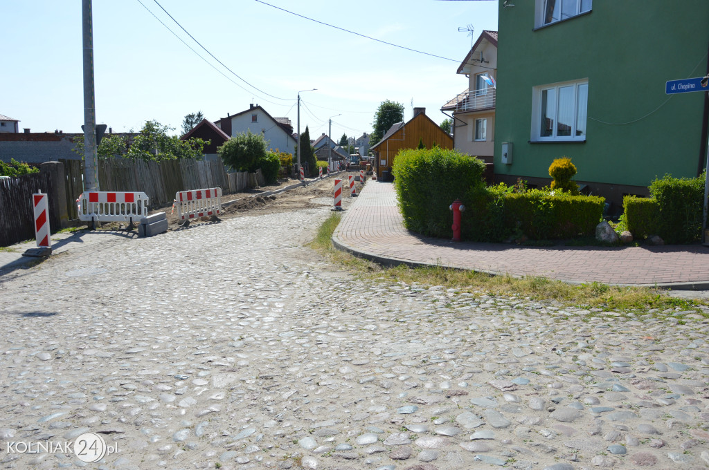Trwają prace na ulicy Chopina