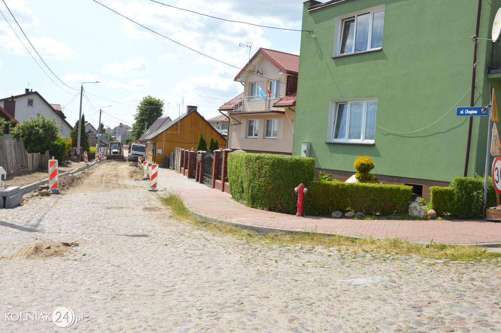 Trwają prace na ulicy Chopina