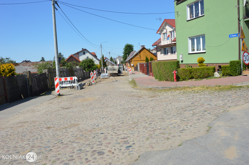 Trwają prace na ulicy Chopina