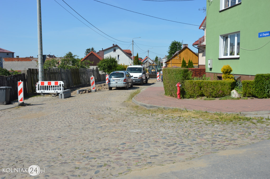 Trwają prace na ulicy Chopina