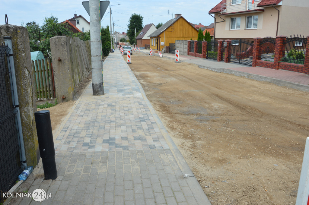 Postępy prac na ulicy Chopina