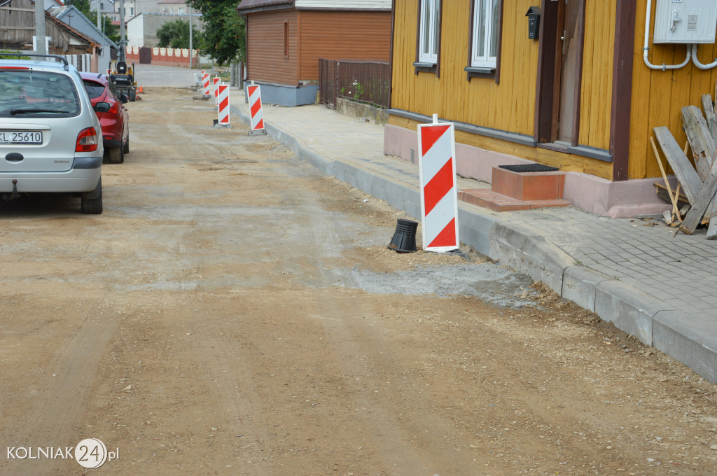 Postępy prac na ulicy Chopina