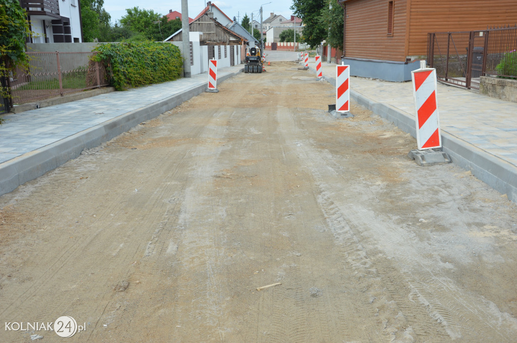 Postępy prac na ulicy Chopina