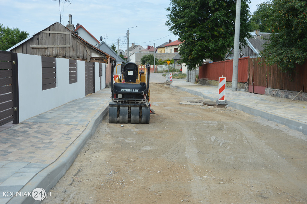 Postępy prac na ulicy Chopina