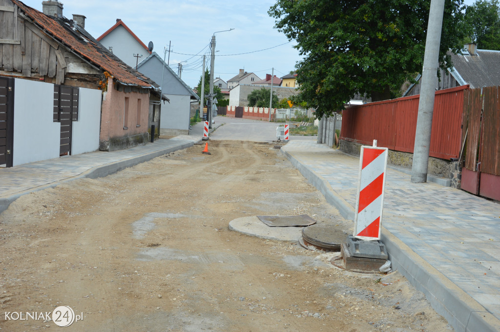 Postępy prac na ulicy Chopina